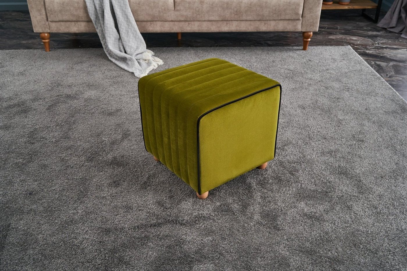 Skye Decor Pouf BLC1641, Grün, Klassische Sitzsäcke, %100 Polyester & Velvet von Skye Decor