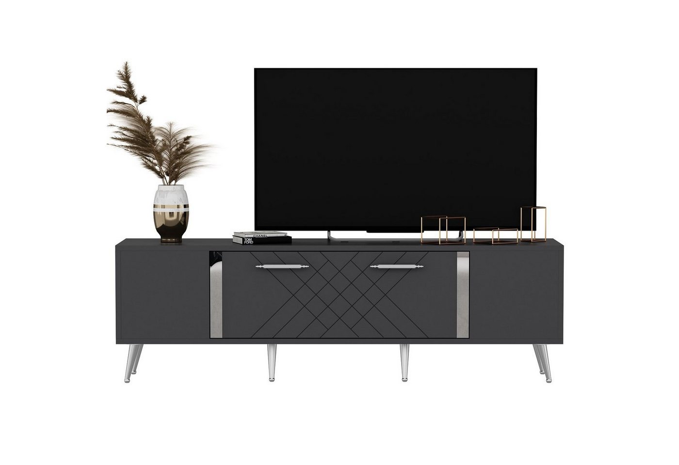 Skye Decor TV-Schrank 100% MELAMINE COATED PARTICLE BOARD, 48,2 cm x 35 cm x 150 cm V1139 von Skye Decor