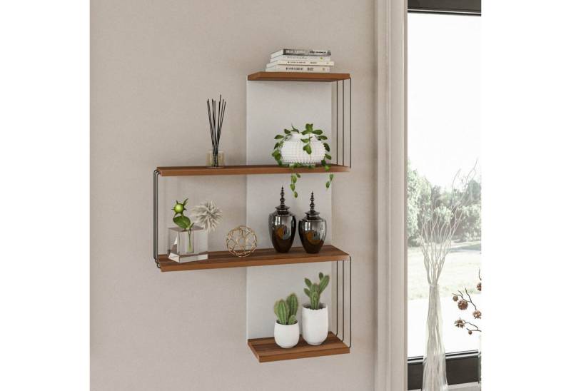 Skye Decor Wandregal 100% MELAMINE COATED PARTICLE BOARD, 96 cm x 19 cm x 64 cm N1736 von Skye Decor