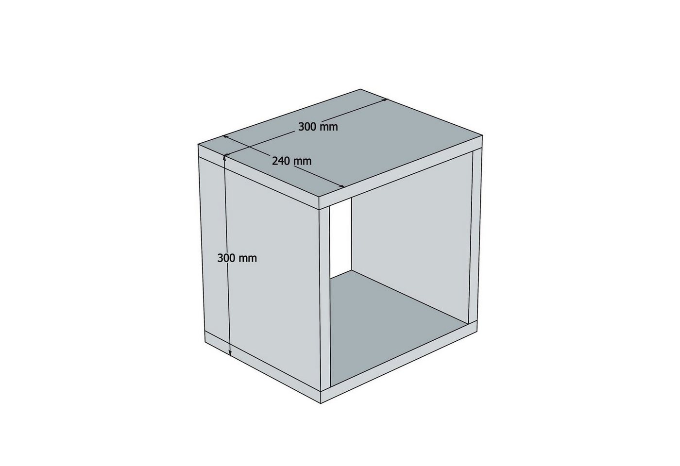 Skye Decor Wandregal 100% MELAMINE COATED PARTICLE BOARD, 24 cm x 30 cm x 30 cm T1609 Skye Decor Wandregal 100% MELAMINE COATED PARTICLE BOARD, 24 cm x 30 cm x 30 cm T1609 von Skye Decor