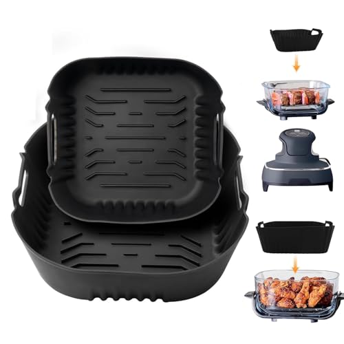 Silikonform Air Fryer Zubehör für Ninja CRISPi Luftfritteuse FN101EUSG, Silikoneinsätze für Ninja FN101EU Luftfritteuse Silikonform Air Fryer Zubehör für Ninja CRISPi Luftfritteuse FN101EUSG, Silikoneinsätze für Ninja FN101EU Luftfritteuse von Skyearman