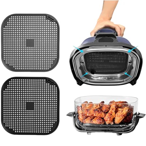Spritzschutzgitter aus Silikon, wiederverwendbar, für Ninja CRISPi Luftfritteuse FN101EUSG, Air Fryer Zubehör für Ninja FN101EU Spritzschutzgitter aus Silikon, wiederverwendbar, für Ninja CRISPi Luftfritteuse FN101EUSG, Air Fryer Zubehör für Ninja FN101EU von Skyearman