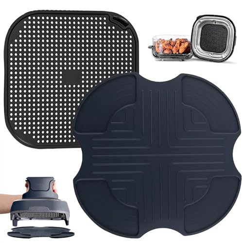 Spritzschutzgitter aus Silikon, wiederverwendbar, für Ninja CRISPi Luftfritteuse FN101EUSG, Air Fryer Zubehör für Ninja FN101EU Spritzschutzgitter aus Silikon, wiederverwendbar, für Ninja CRISPi Luftfritteuse FN101EUSG, Air Fryer Zubehör für Ninja FN101EU von Skyearman