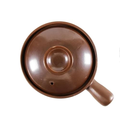 Schmortopf 650 ml 900 Auflauf Reis Nudel Brei Milch Suppe Ton Eintopf Steingut Kochtopf mit Griff Ohr Tontopf(B 950ML) von SkyjOy