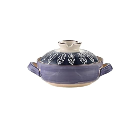 Schmortopf Auflauf Eintopf Topf Keramik Kochgeschirr Suppe Kochtöpfe Hochtemperaturbeständige Antihaftpfannen for die Küche(1.5L C) von SkyjOy