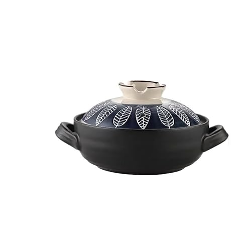Schmortopf Auflauf Eintopf Topf Keramik Kochgeschirr Suppe Kochtöpfe Hochtemperaturbeständige Antihaftpfannen for die Küche(1.5L E) von SkyjOy
