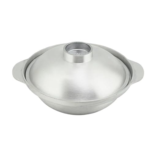 Schmortopf Kasserolle Aluminium Topf Trockenpfanne Suppentopf Kochgeschirr Töpfe for Kochen(21cm Have lid) von SkyjOy