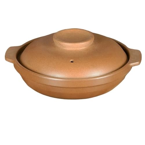 Schmortopf Kessel, traditioneller Auflauf, Eintopf, flacher, Suppentopf, Pingding-Ton-Auflauf(0.5L P18) von SkyjOy