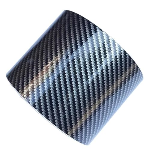 SkyjOy Autofolie 5D Carbon Fiber Vinyl Hochglanz Schwarz 5D Textur Film Wrap Auto Motorrad Aufkleber Aufkleber Farbwechsel Auto Folie(2D,20cm x 152cm) von SkyjOy
