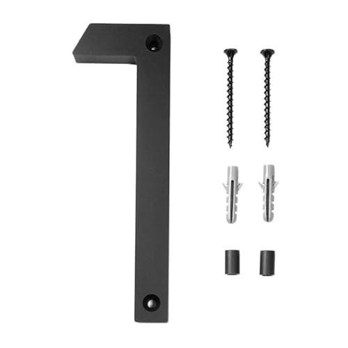 SkyjOy Hausnummer 15 cm Außenhausnummern 3D Schilder Tür Haus Außen Schwarze Zahlen Adresse Hausnummernschild 6 Zoll Digitale Karte Hausnummernschild(1) von SkyjOy
