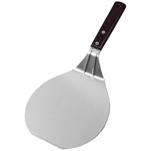 SkyjOy Pizzaschaufel Pizzaschaufel aus Metall, leichte Pizzawendeschaufel, Pizzapaddel, hitzebeständiger mit Holzgriff for Backen von Teig von SkyjOy