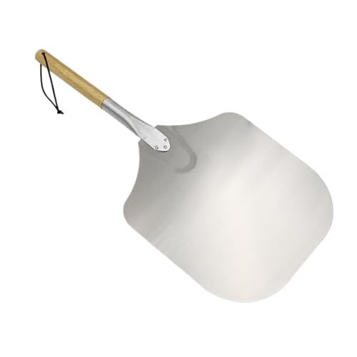 SkyjOy Pizzaschaufel Pizzaspatel aus Aluminium, praktisch zu verwenden, mit abnehmbarem Holzgriff, geeignet for hausgemachte Pizza im Restaurant SkyjOy Pizzaschaufel Pizzaspatel aus Aluminium, praktisch zu verwenden, mit abnehmbarem Holzgriff, geeignet for hausgemachte Pizza im Restaurant von SkyjOy