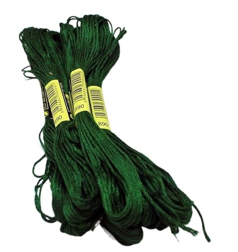 Stickgarn 10 Stück Kreuzstichgarne/Kreuzstich-Stickgarne/benutzerdefinierte Garne, Farben 06 Sticken (Color : 890, Size : 6 Strands) von SkyjOy