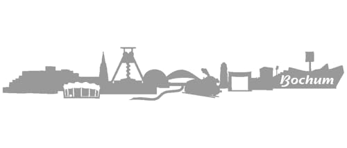 Skyline4u Aufkleber Bochum Skyline mit Sehenswürdigkeiten 20 x 3,1cm grau Skyline4u Aufkleber Bochum Skyline mit Sehenswürdigkeiten 20 x 3,1cm grau von Skyline4u