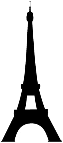 Skyline4u Eiffelturm Aufkleber Pariser Wahrzeichen 6,5 x 15cm schwarz von Skyline4u