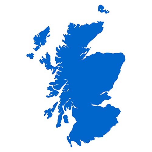 Skyline4u Schottland Aufkleber in 8 Größen und 25 Farben (30x21cm azurblau) von Skyline4u