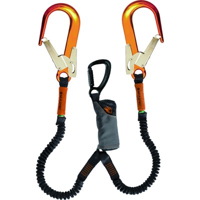 Falldämpferleine SKYSAFE PRO FLEX Y L-0559 orange/grau 1,8 m von Skylotec