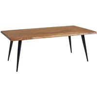WOHNLING Couchtisch 110x60x40 cm Holz Massiv Sofatisch Wohnzimmertisch Tisch von Skyport