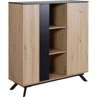 WOHNLING Highboard 110x125x40 cm MDF Sideboard Eiche Dekor Kommode Anrichte WOHNLING Highboard 110x125x40 cm MDF Sideboard Eiche Dekor Kommode Anrichte von Skyport
