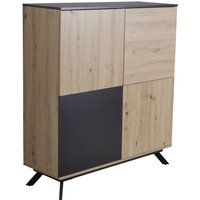 WOHNLING Highboard 110x125x40 cm MDF Sideboard Eiche Dekor Kommode Anrichte WOHNLING Highboard 110x125x40 cm MDF Sideboard Eiche Dekor Kommode Anrichte von Skyport