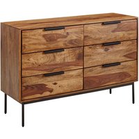 WOHNLING Kommode 117x80x42 cm Holz Massiv Sideboard Anrichte Schubladenkommode WOHNLING Kommode 117x80x42 cm Holz Massiv Sideboard Anrichte Schubladenkommode von Skyport