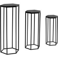 WOHNLING Mango Massivholz Blumentisch 3er Set Satztisch Säulentisch Dekosäule WOHNLING Mango Massivholz Blumentisch 3er Set Satztisch Säulentisch Dekosäule von Skyport