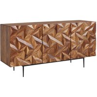 WOHNLING Sideboard 144x72x47 cm Holz Massiv Kommode Anrichte Modern Standschrank WOHNLING Sideboard 144x72x47 cm Holz Massiv Kommode Anrichte Modern Standschrank von Skyport