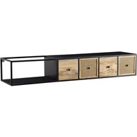 WOHNLING TV Schrank Hängend 150x25x35 cm Lowboard Holz Metall Fernsehkommode WOHNLING TV Schrank Hängend 150x25x35 cm Lowboard Holz Metall Fernsehkommode von Skyport