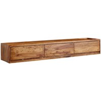 WOHNLING TV Schrank Hängend 160x25x35 cm Lowboard Holz Massiv Fernsehkommode WOHNLING TV Schrank Hängend 160x25x35 cm Lowboard Holz Massiv Fernsehkommode von Skyport