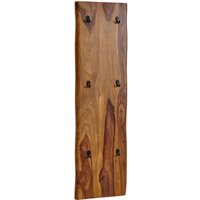 WOHNLING Wandgarderobe Holz Metall 140 cm Garderobe Flur Hakenleiste Massivholz WOHNLING Wandgarderobe Holz Metall 140 cm Garderobe Flur Hakenleiste Massivholz von Skyport
