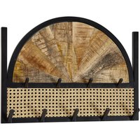 WOHNLING Wandgarderobe Massivholz 53x40x7,5cm Garderobe Flur Hakenleiste Paneel WOHNLING Wandgarderobe Massivholz 53x40x7,5cm Garderobe Flur Hakenleiste Paneel von Skyport