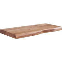 WOHNLING Wandregal Baumkante Akazie Holz Design Schweberegal 60 cm Regal Massiv WOHNLING Wandregal Baumkante Akazie Holz Design Schweberegal 60 cm Regal Massiv von Skyport