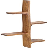 WOHNLING Wandregal Holz Massiv 58x60x15 cm Hängeregal Regal Groß Schwebend Baum WOHNLING Wandregal Holz Massiv 58x60x15 cm Hängeregal Regal Groß Schwebend Baum von Skyport