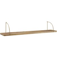 WOHNLING Wandregal Holz Metall 100x25x22 cm Hängeregal Regal Groß Industrial von Skyport