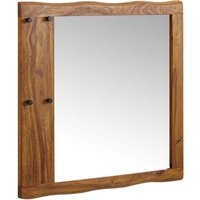 WOHNLING Wandspiegel Flurspiegel Holz Massiv 80x80x3 cm Spiegel Flur Diele Groß WOHNLING Wandspiegel Flurspiegel Holz Massiv 80x80x3 cm Spiegel Flur Diele Groß von Skyport