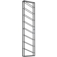 WOHNLING Weinregal Wand Schwarz 36x150x8 cm Flaschenregal Metall Regal Groß von Skyport