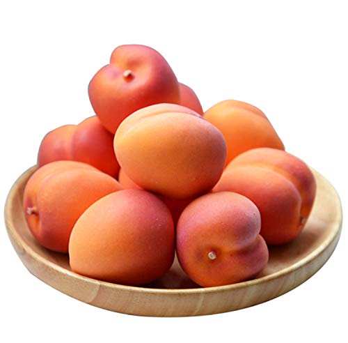 Skyseen Künstliche Aprikosenfrüchte, lebensecht, für Zuhause, Küche, Party, Dekoration, 8 Stück von Skyseen