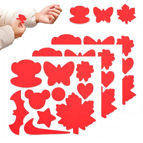 Skystuff 27 Pcs Daunenjacke Flicken Pufferjacke Reparatur Flicken Nylon Reparaturband selbstklebende Reparatur Patch für Jacke Zelt Oberbekleidung Reparatur, rot-orange von Skystuff