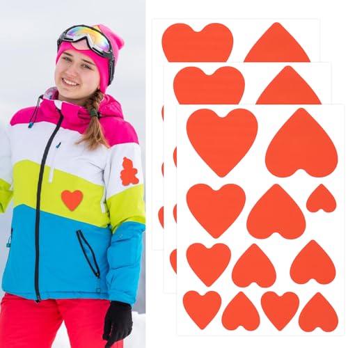 Skystuff 36 Stück Selbstklebende Reparaturflicken für Daunenjacken, Wasserdichtes, Selbstklebend Stoff, Nylongewebe zum Reparieren von Löchern in Kleidung, Zelt-Reparatur-Sets, Orange Skystuff 36 Stück Selbstklebende Reparaturflicken für Daunenjacken, Wasserdichtes, Selbstklebend Stoff, Nylongewebe zum Reparieren von Löchern in Kleidung, Zelt-Reparatur-Sets, Orange von Skystuff