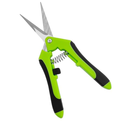 Skythrive Klein Gartenschere Astschere Bonsai Schere, Pruning Shears für Bonsai Pflanzen Blumen Ernte Obst Gemüse, Gartenwerkzeug für Gartenaufgaben (Grün) von Skythrive