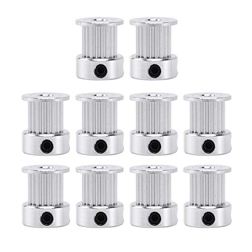 Skyverty 20 Zähne 2GT Timing Synchronscheibe Bohrung 5mm für Breite 10mm 2M Riemen kleines Spiel 20T 20Teeth 10Pcs von Skyverty