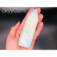 Blauer Aragonit, Aragonit Turm, Kristall, | 2 von SkyyGems