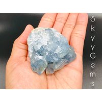 Blauer Celestit-Cluster, Celestit, Celestit-Kristall, Celestit-Cluster | K von SkyyGems