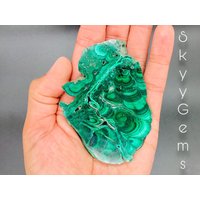Malachit Scheibe, Platte, Großer Malachit, | 3 von SkyyGems