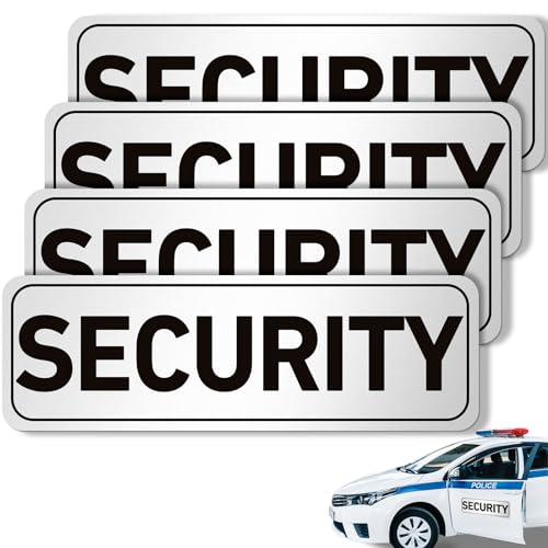 Skyygemm 4 Pcs Heavy Duty Security Signs Reflective Security Magnetic Signs for Vehicles Reusable Magnetic Truck Signs Waterproof Security Officers Magnetic Decals Automotive Magnete for Patrol Skyygemm 4 Pcs Heavy Duty Security Signs Reflective Security Magnetic Signs for Vehicles Reusable Magnetic Truck Signs Waterproof Security Officers Magnetic Decals Automotive Magnete for Patrol von Skyygemm