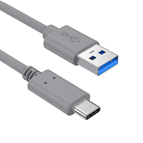 Slabo Ladekabel USB Typ C für Samsung Galaxy A04e | A04s | A14 (4G | 5G) | A34 5G | A54 5G | M13 4G | M14 | M54 5G Datenkabel Verbindungskabel Sync-Kabel - GRAU von Slabo
