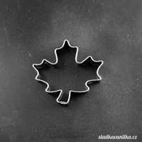 Ausstechform - Ahornblatt, Lebkuchen, Keks Edelstahl von SladkaVanilkaCZ