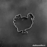 Ausstechform - Truthahn, Lebkuchen, Keks Edelstahl von SladkaVanilkaCZ