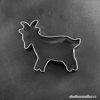 Ausstechform - Ziege, Lebkuchen, Keks Edelstahl von SladkaVanilkaCZ