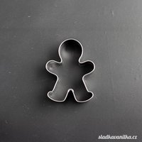 Ausstechform - Kleiner Mr. Gingerbread, Lebkuchen, Keks Edelstahl von SladkaVanilkaCZ